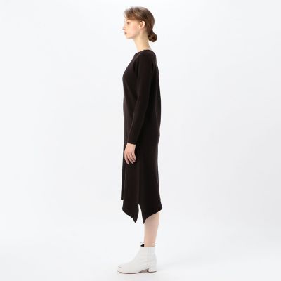 ウーステッドウールリブ ボートネックワンピース 三越伊勢丹オンラインストア 公式