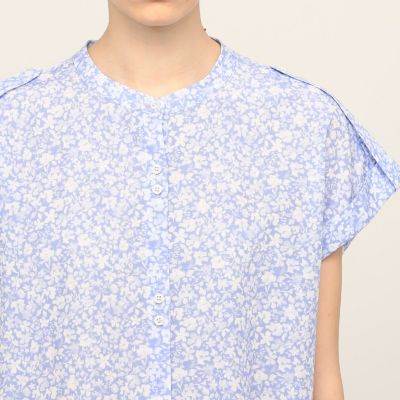 ペタルスプリント フレンチスリーブシャツワンピース | maison 