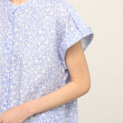 ペタルスプリント フレンチスリーブシャツワンピース | maison 