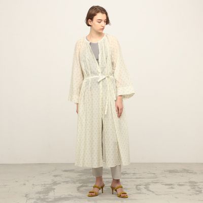 24SS MM6 マルジェラ ネックギャザーワンピース コットンギャバジン 38 24SS MM6 マルジェラ ネックギャザーワンピース コットン