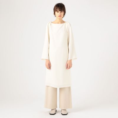 ライトダブルクロス　パフスリーブワンピース