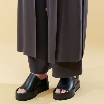 ジャージーライクジョーゼット　ロングジレ付きオールインワン