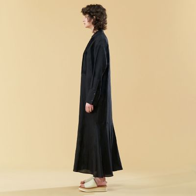かぐれコットンリネンラミーサスペンダーワンピース　BLACK かぐれ（カグレ）の「コットンリネンラミーサスペンダー