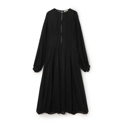 ☆美品☆インポートシルクバルーンワンピース☆ シルクシフォン バルーンワンピース | maison TOMORROWLAND