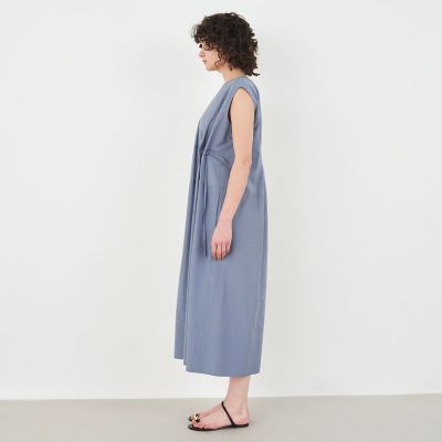 コットンシルクタイプライター フロントアジャストワンピース