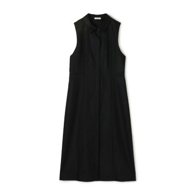 れもん　コクーンロングジレ ウールポプリンメルトン ハイネックロングジレ | maison