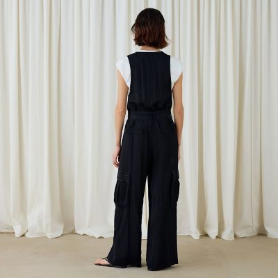 マルチストライプジャカード　サロペット