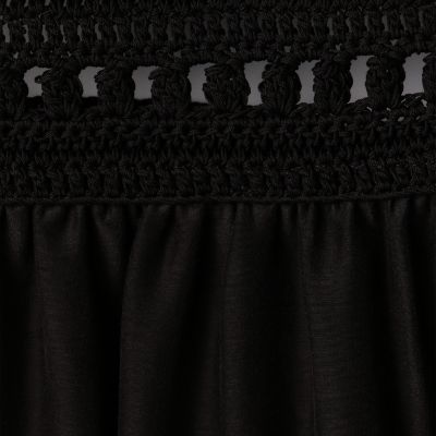 コットンシルクローンレースコンビ　ホルターネックワンピース