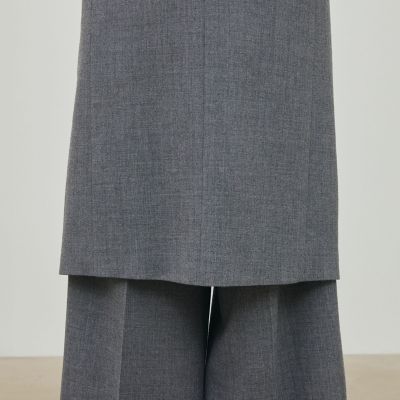 ウールジョーゼット Vネックワンピース | maison TOMORROWLAND/メゾン