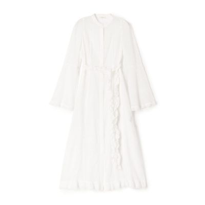 ＜maison TOMORROWLAND＞【送料無料】チェーンレースエンブロイダリー　Ａラインドレス