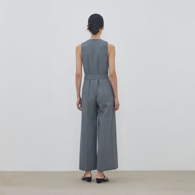 ポリエステルウールバラシャ ジャンプスーツ | maison TOMORROWLAND