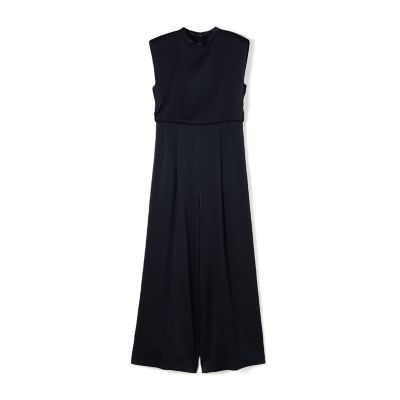 ＜maison TOMORROWLAND＞【予約商品３月下旬以降順次お届け】サテンジョーゼット　ハイウエストオールインワン