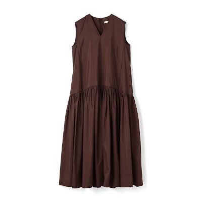 ＜maison TOMORROWLAND＞【予約商品６月上旬以降順次お届け】コットンシルクタイプライター　Ｖネックドレス