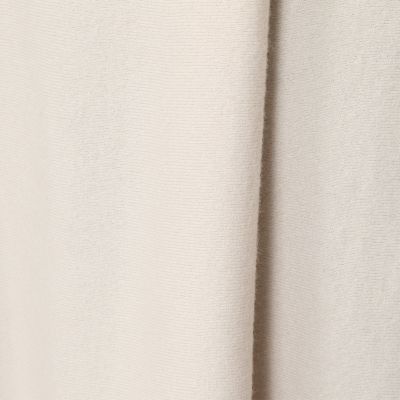 ウールポリエステル　クルーネックワンピース