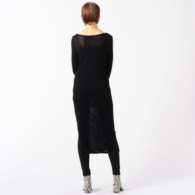 ウールリブコンビ タイトロングワンピース 三越伊勢丹オンラインストア 公式