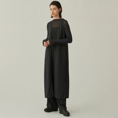 ＜maison TOMORROWLAND＞ハイツイストギャバジン　ロングジレ