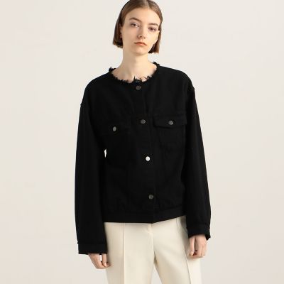 ソフトデニム ノーカラージャケット | maison TOMORROWLAND/メゾン