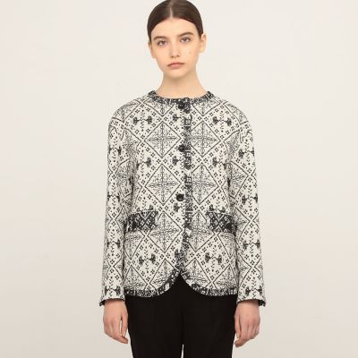 タイルジャカード ノーカラージャケット タイルジャカード ノーカラージャケット | maison TOMORROWLAND/メゾン