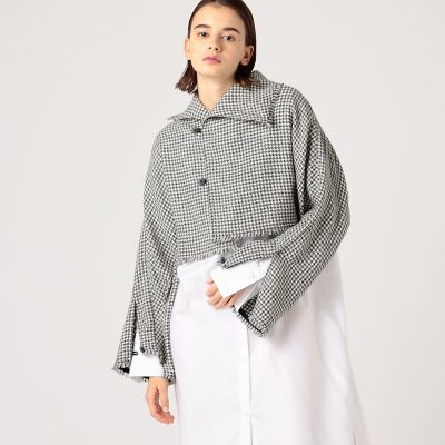 ブロークンバルキーツイル　クロップトジャケット