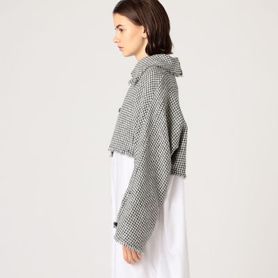 ブロークンバルキーツイル　クロップトジャケット