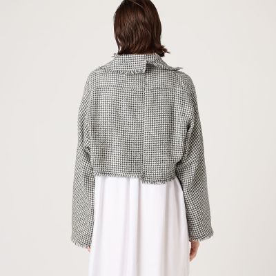 ブロークンバルキーツイル　クロップトジャケット