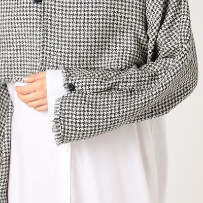 ブロークンバルキーツイル　クロップトジャケット