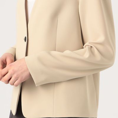 ライトダブルクロス ノーカラージャケット | maison TOMORROWLAND