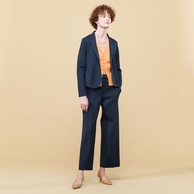 新品未使用/8万円/eleventy/ピークドラペル/コットンニットジャケット 新品未使用/8万円/eleventy/ピークドラペル/コットンニット