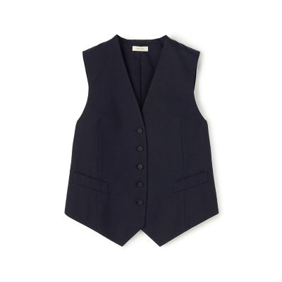 ＜maison TOMORROWLAND＞ドライコットンギャバジン　ジレ