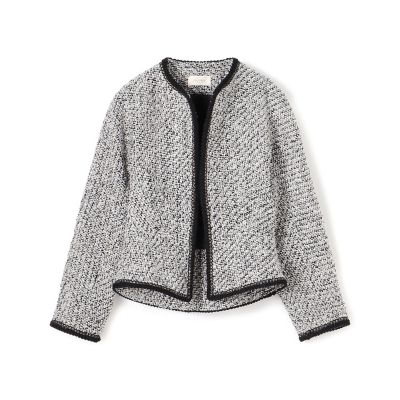 ＜maison TOMORROWLAND＞グリッターバルキーツイード　コンパクトジャケット