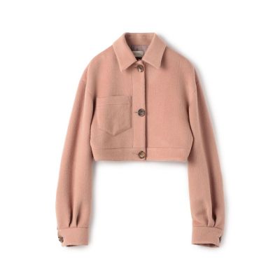 キッドモヘヤミニシャギー　クロップトブルゾン