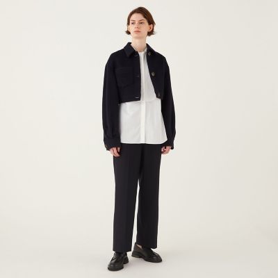 キッドモヘヤミニシャギー　クロップトブルゾン