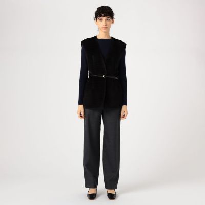 アルパカウールシャギー Vネックジレ | maison TOMORROWLAND/メゾン