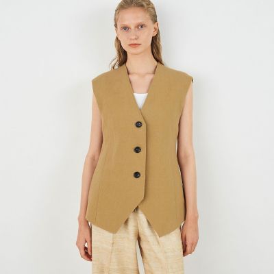【島 新品】DES PRÉS コットンリネンキャンバス フレンチジレ DES PRES（デ・プレ）の「コットンリネンキャンバス