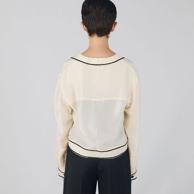 シルクワッシャー　ダブルブレストジャケット