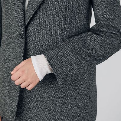 DES PRÉS ウールムリネ シングルブレストジャケット トゥモローランド