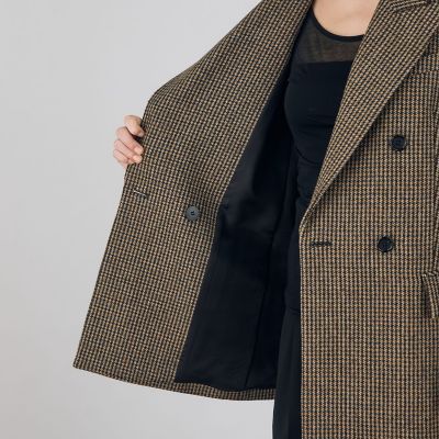 Calvin Klein ツイード ダブルブレストコート