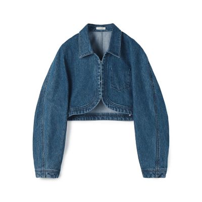 ＜maison TOMORROWLAND＞コットンデニム　クロップドブルゾン
