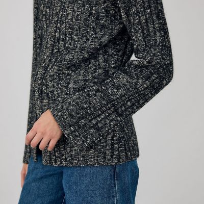 アルパカミックススラブ ジップアップブルゾン | maison TOMORROWLAND