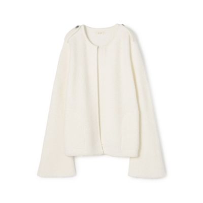 パイルステッチ　ノーカラージャケット