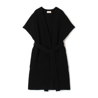 【SALE】maison TOMORROWLAND/メゾン トゥモローランド パイルステッチ ベルテッドジレ 19ブラック トップス【三越伊勢丹/公式】