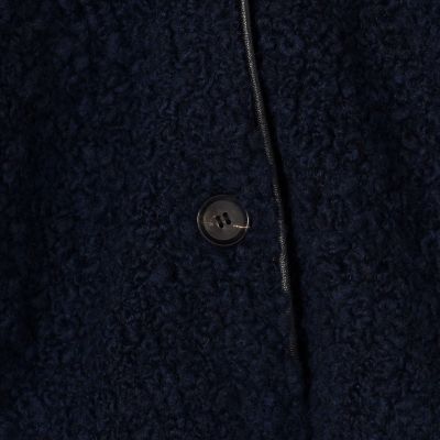 ウールブークレー　カラーレスジャケット