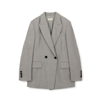maison TOMORROWLAND/メゾン トゥモローランド ウェットリネン　ダブルブレストジャケット