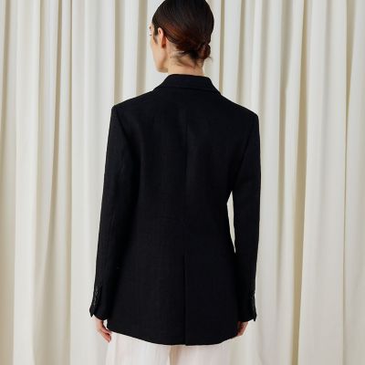 ウェットリネン ダブルブレストジャケット | maison TOMORROWLAND