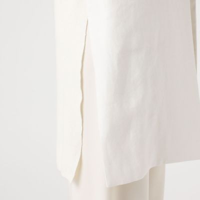 ファブリックコンビ　ロングジレ