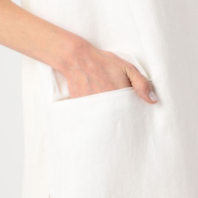ファブリックコンビ　ロングジレ