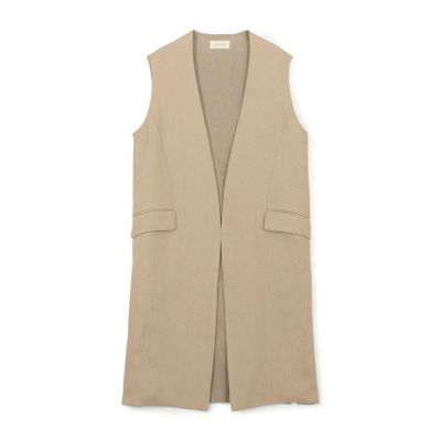 ファブリックコンビ　ロングジレ