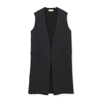ファブリックコンビ　ロングジレ
