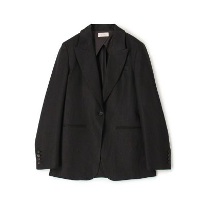 リネンツイル　ピークドラペルジャケット