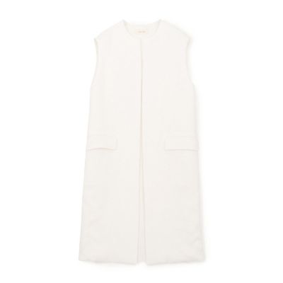 ＜maison TOMORROWLAND＞ファブリックコンビ　ロングジレ